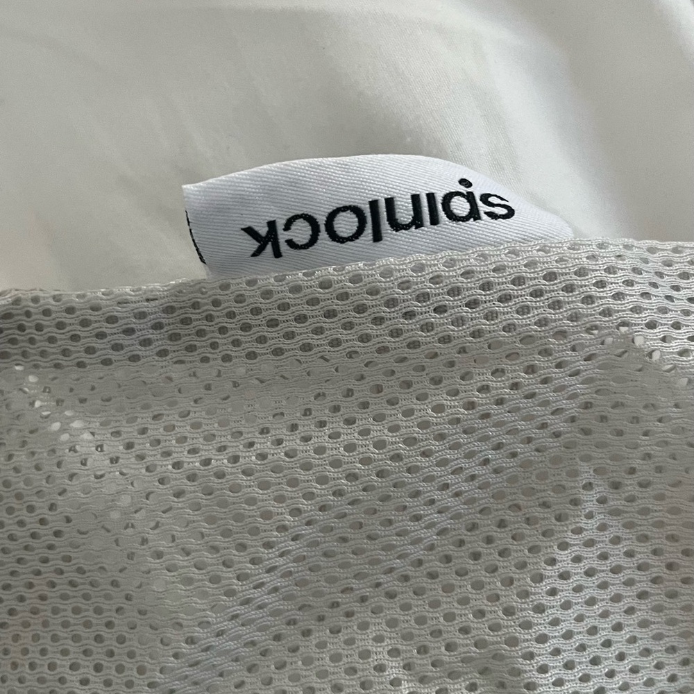 Spinlock White Mesh Fabric Cotton Bags x2 15L Capacity